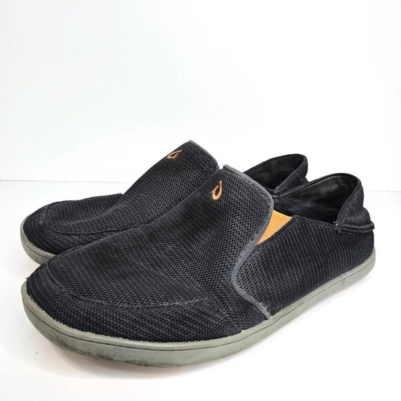 Olukai Nohea Mesh Sneakers Shoes Sz 10M Gray Slip On Casual Comfort Outdoor - Picture 1 of 7